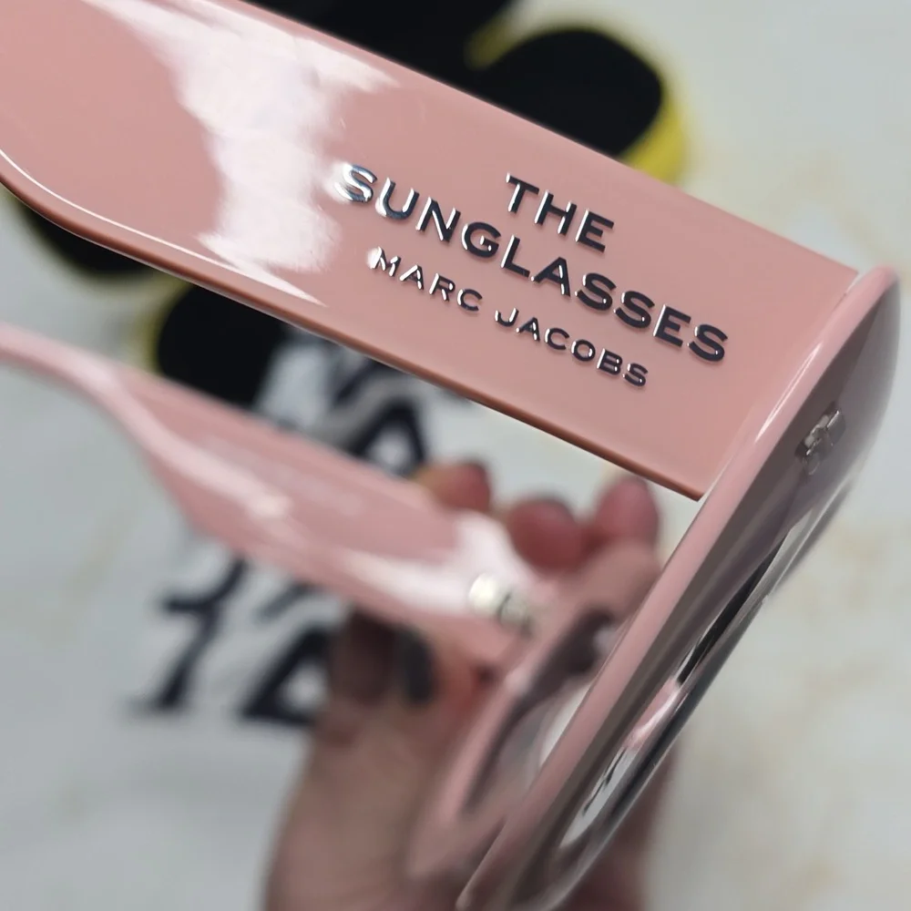 Marc Jacobs Crystal Pink Sunglasses Oversized Cat Eye MARC 798/S 3DV IR